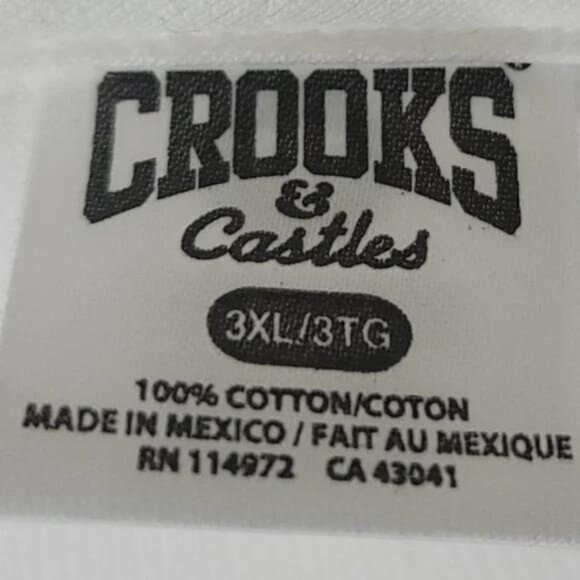Crooks & Castles Short Sleeve T-Shirt Size 3XL - Picture 12 of 13
